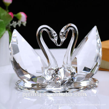красивый кристалл стекла лебедь для свадебные украшения подарки или сувенир
